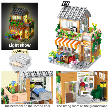 Urban Lighting Flower Shop Assembly Model Kit