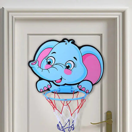 Wall-Mounted Indoor Basketball Hoop for Kids