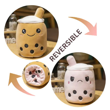 Cute And Cute Turn Over Milk Tea Cup Doll Pillow Plush Toy