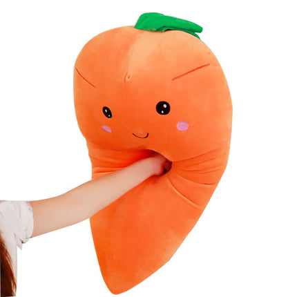 Carrot Plush Pillow with Down Cotton Filling