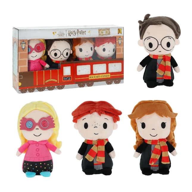 KIDS PREFERRED Harry Potter Toys Ron Weasley Hermione Granger Luna Lovegood Hogwarts Harry Potter Plush Set Harry Potter Stuffed Animal Collection