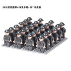 Gray Army 24 people +24 guns +16*16 baseboard