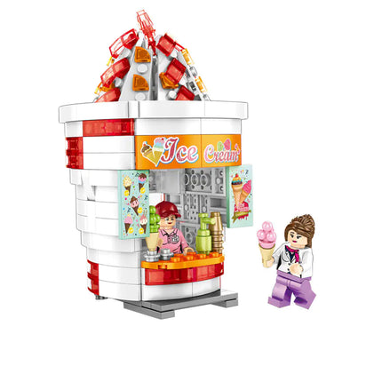 Senbao 601055-601058 Building Block Street Scene Set