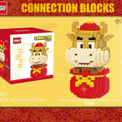 Connecting Brick Cartoon Model Building Toy Gift