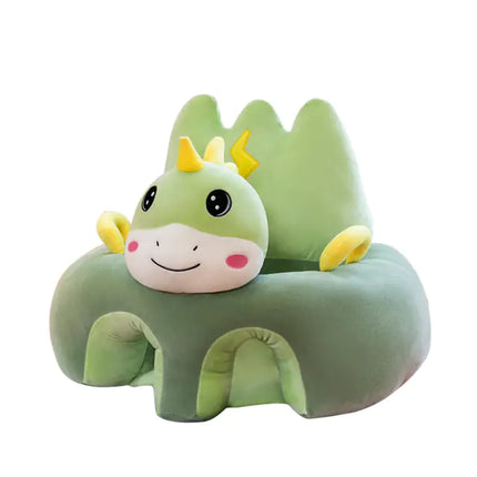 Cartoon Baby Learning Seat with Doll Plush Toy
