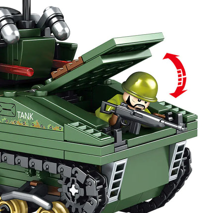 Small Brick Tank Building Toy - Steel Empire Series