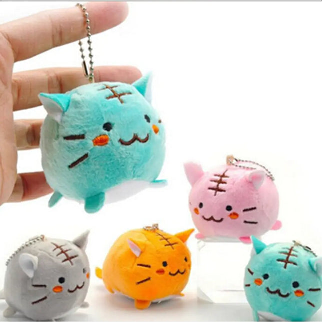 Korean Style Plush Tiger Cat Keychain Doll Toy