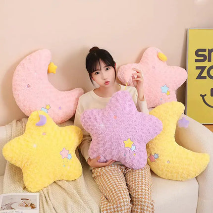 Cross-Border Star Pillow - Plush Moon Doll for Sleep