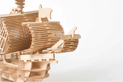 3D Puzzle Building Blocks - Sailboat Model Toy