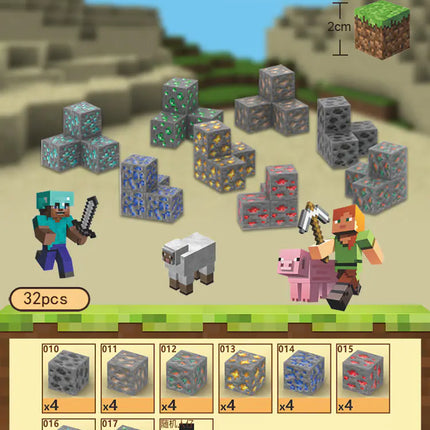 2023 New Minecraft Magnetic Building Blocks Set