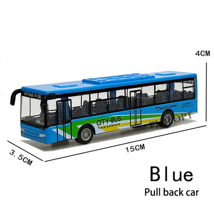Children's Mini Alloy School Bus Model Toy Car