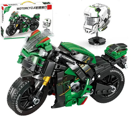 Motorcycle Model Building Block Toy
