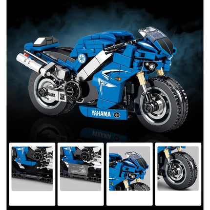 Children's Motorcycle Building Block Ornament