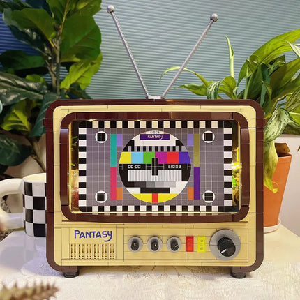 Retro TV Building Blocks for Kids' Creative Play