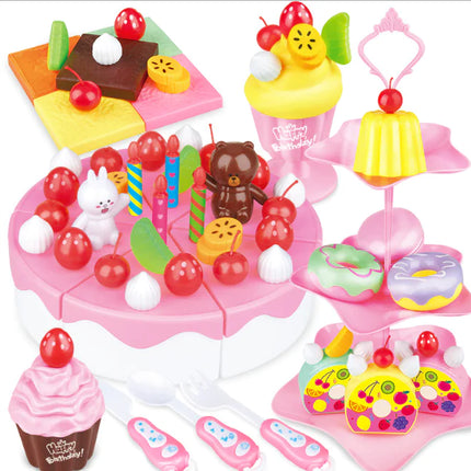 Kids Fruit Cutting Toy Set for Pretend Play Kitchen