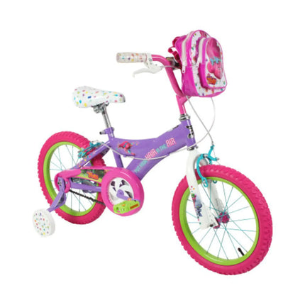 DreamWorks Dynacraft Trolls Girls BMX Street/Dirt Bike with Hand Brake 16" Purple/Pink/Green (8056-21TJ)