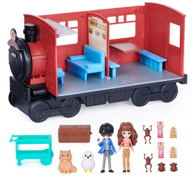 Wizarding World Harry Potter Magical Minis Hogwarts Express Train Toy Playset with 2 Exclusive Figures 10 Accessories Kids Toys for Ages 6 and up