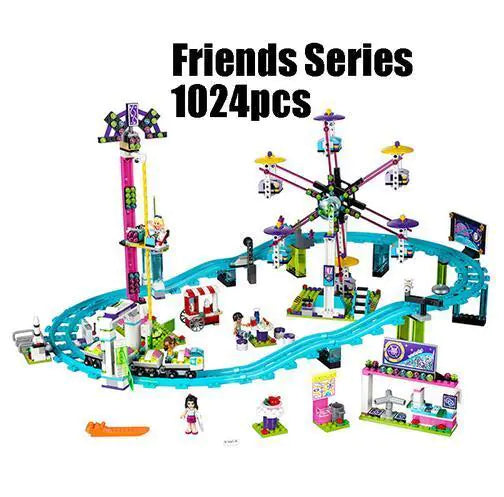 Amusement Park Large Roller Coaster Building Blocks