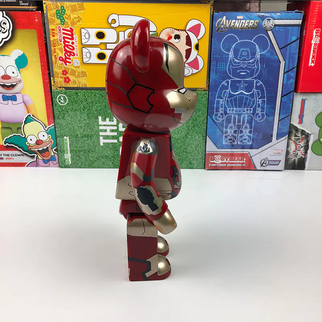 Violent Bear Building Block Toy and Iron Man Figure