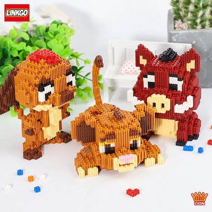 Connecting Brick Cartoon Model Building Toy Gift