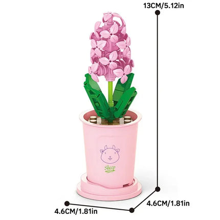 DIY Assembled Rose Bouquet Building Blocks Set