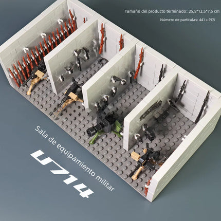 LEGO-Compatible WWII Military Base Building Set