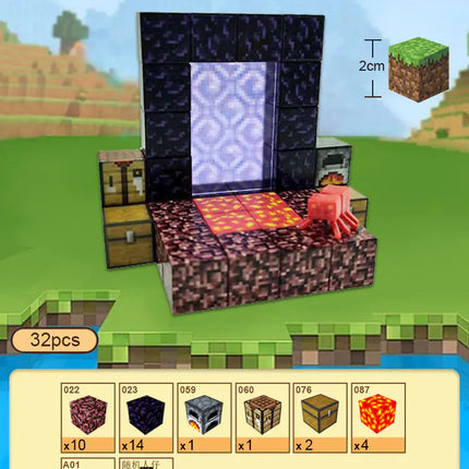 2023 New Minecraft Magnetic Building Blocks Set