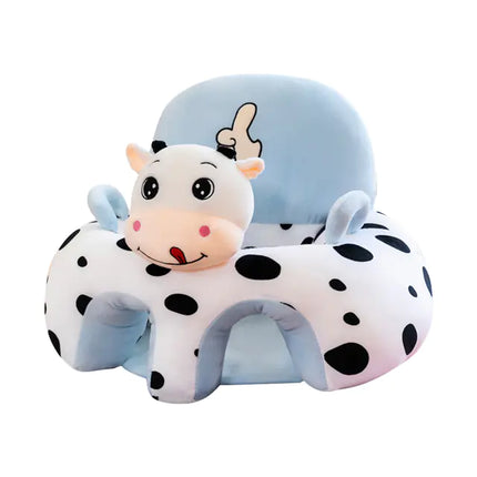 Cartoon Baby Learning Seat with Doll Plush Toy