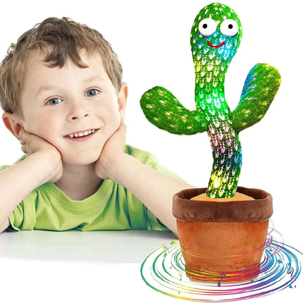 Dancing Cactus Plush Toy Doll Electronic Recording Shake With Song Funny Gift US