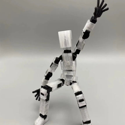 3D Printed Articulated Doll with Stand - Mechanical Toy