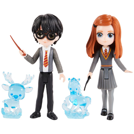 Wizarding World Magical Minis Harry Potter and Ginny Weasley Patronus Friendship Set with 2 Toy Figures and 2 Creatures Kids Toys for Ages 5 and up