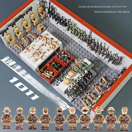 LEGO-Compatible WWII Military Base Building Set