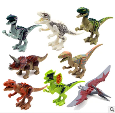 Jurassic Dinosaur Assembly Toys: T-Rex, Pterodactyl, Triceratops
