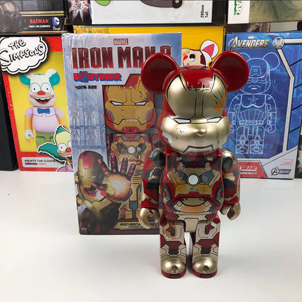 Violent Bear Building Block Toy and Iron Man Figure