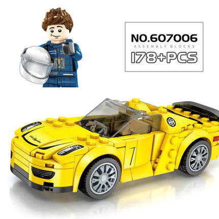 Children's Building Block Toy Car Set