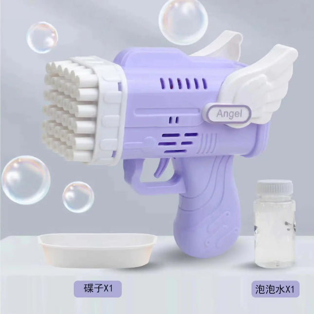 32-Hole Electric Bubble Gun for Kids' Play and Events