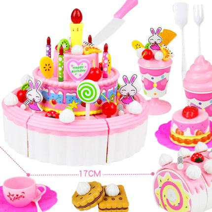 Kids Fruit Cutting Toy Set for Pretend Play Kitchen