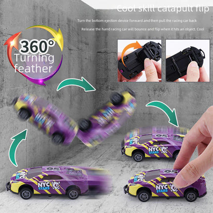 Alloy Bouncing Car Model - Mini Racing Toy