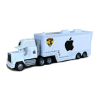 White Apple Container Truck