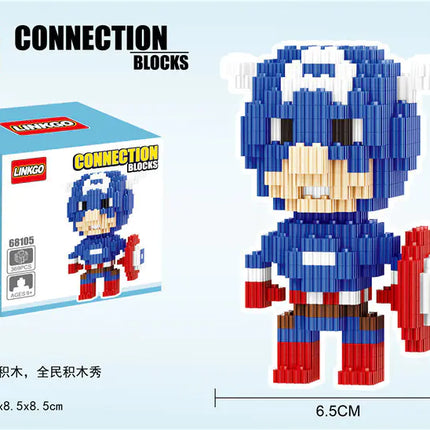 Connecting Brick Cartoon Model Building Toy Gift