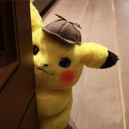 Pikachu Detective Plush Toy - Custom Pokémon Doll