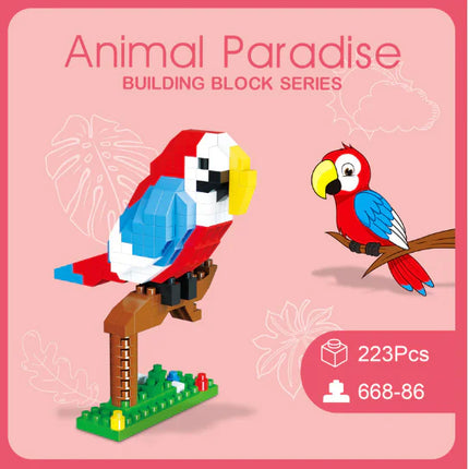 Cute Animal Mini Building Blocks DIY Puzzle Set