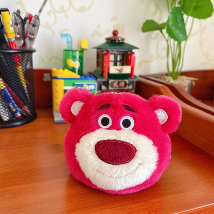 Cute Plush Cartoon Toy Doll - Strawberry Bear Keychain