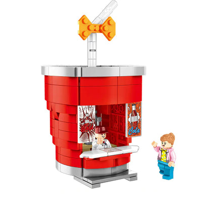 Senbao 601055-601058 Building Block Street Scene Set