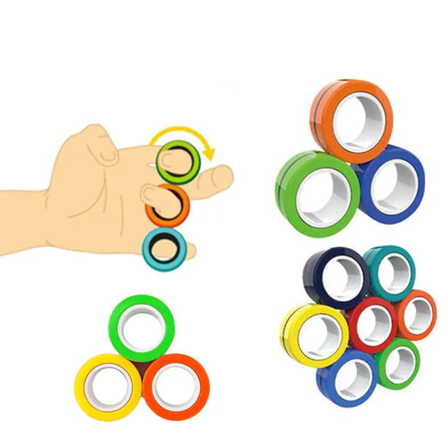 Magnetic Ring Fidget Toy for Stress Relief