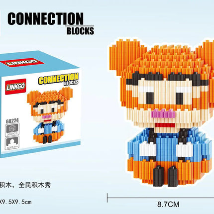Connecting Brick Cartoon Model Building Toy Gift