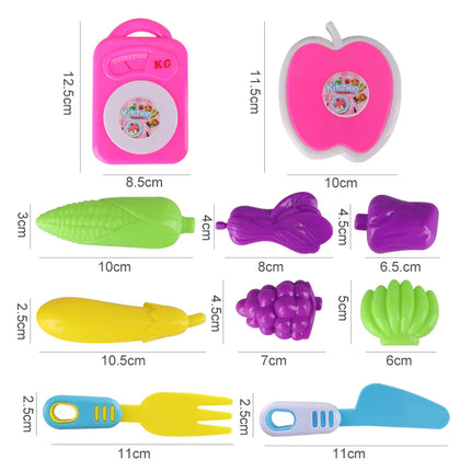 Kids Kitchen Toy Set with Realistic Food and Utensils