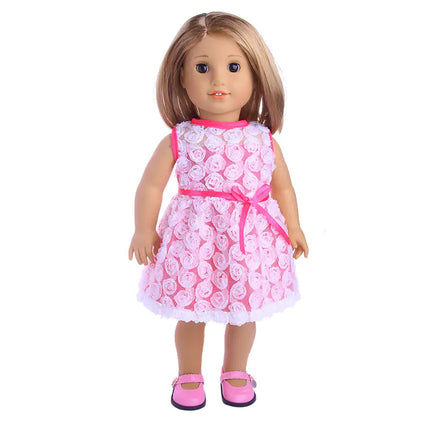 18-Inch American Girl Doll with Clothing and Skirts