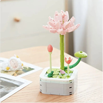 Building Block Flower Pot Set