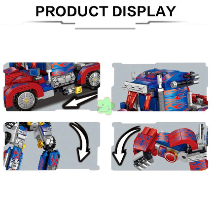 2024 2-in-1 Transforming Robot Building Set for Kids